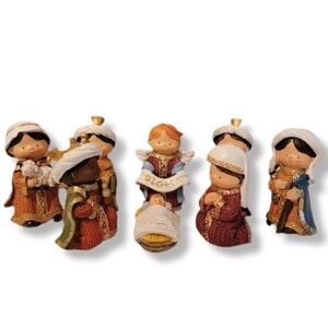 Decoris Hand Painted Nativity Scene
